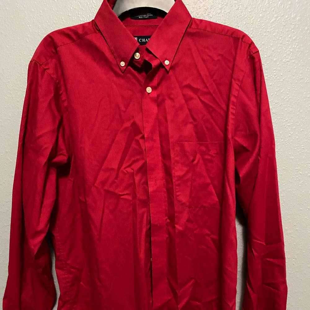 Red Button up shirt 32/33